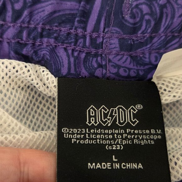 Authentic Licensed AC/DC Swim Shorts - Picture 2 of 2